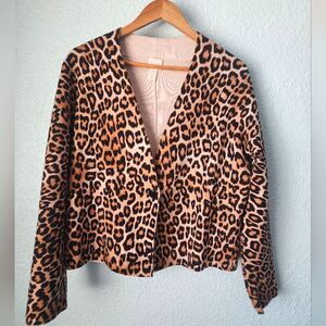 Chico's Animal Print Cardigan